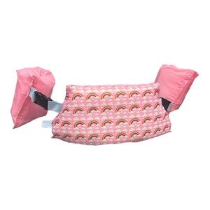 Puddle Jumper Kids Life Jacket Fits 33-55Lbs Rainbow Swim Float..